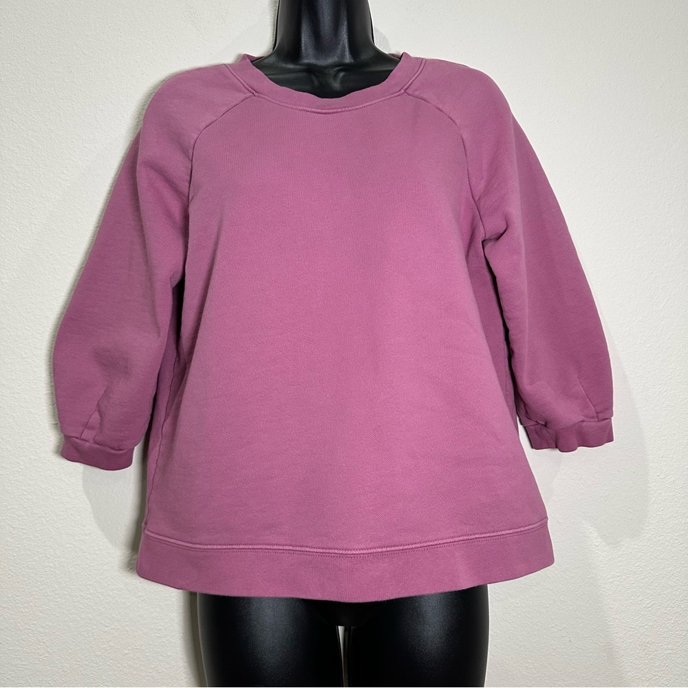 Madewell (Re)sourced Cotton Cloudberry Crewneck Sweatshirt in Burnished Rose
